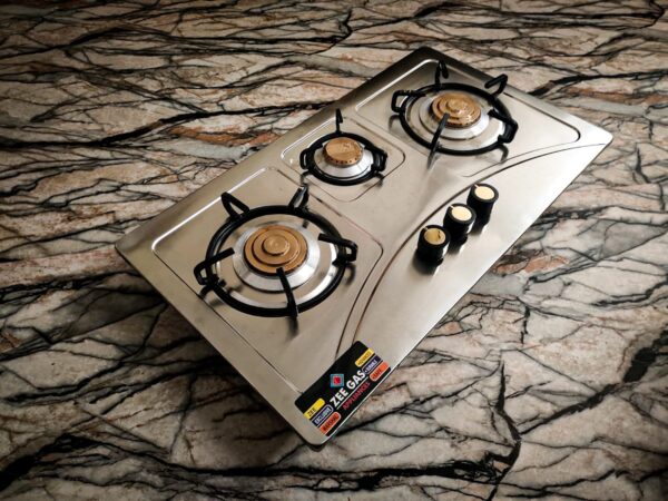 Zee 3 Burner Stainless Steel Kitchen Hob Gas STOVE